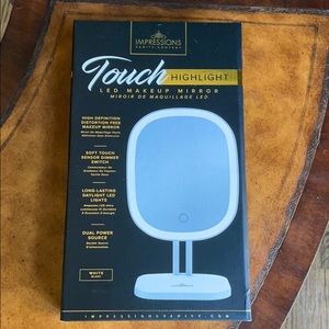 Impressions Vanity Co Touch LED Makeup Mirror White FFF NEW